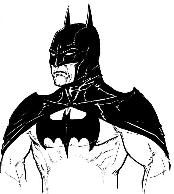 easy batman sketches